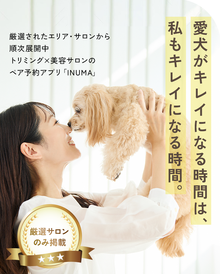 愛犬と飼い主の様子